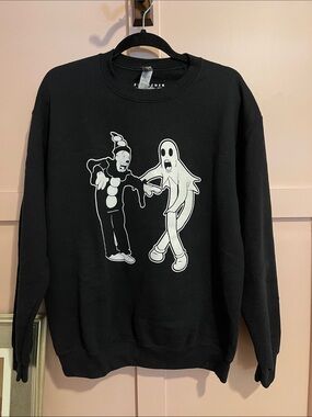 Koko the Clown & The Ghost Black Crewneck Sweatshirt - unisex